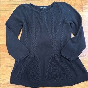Cable & Gauge Peplum Sweater